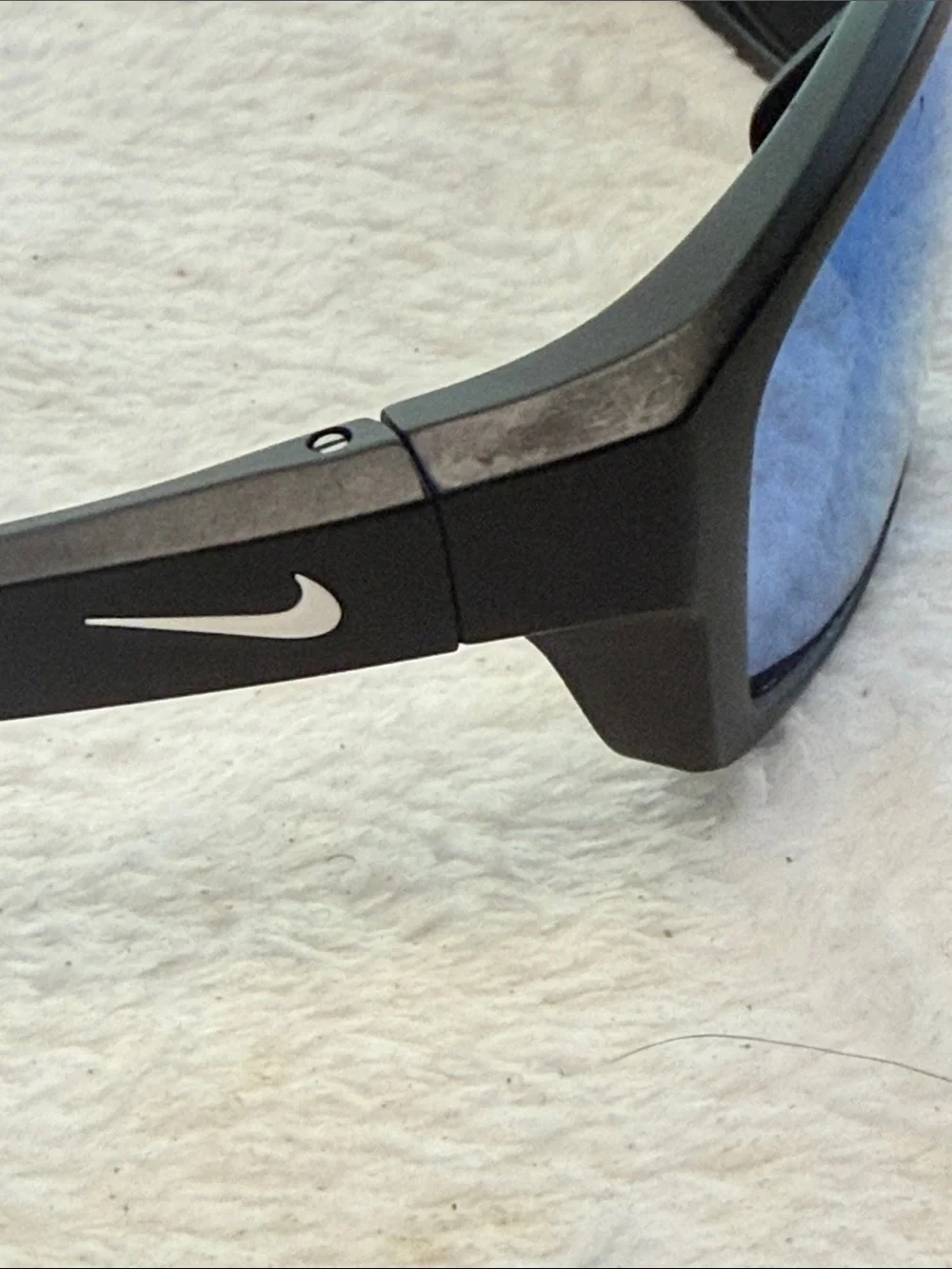 Polarized Nike Brazen Boost M Sport Sunglasses with Blue Mirrored Lenses